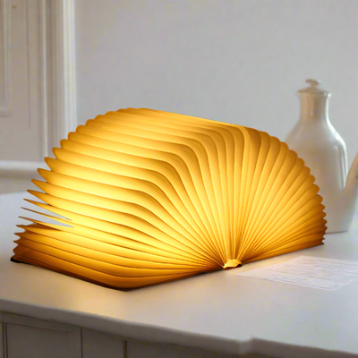Lampe Livre Enchanté - Lampe LED en Forme de Livre Ouvert avec Contrôle Tactile
