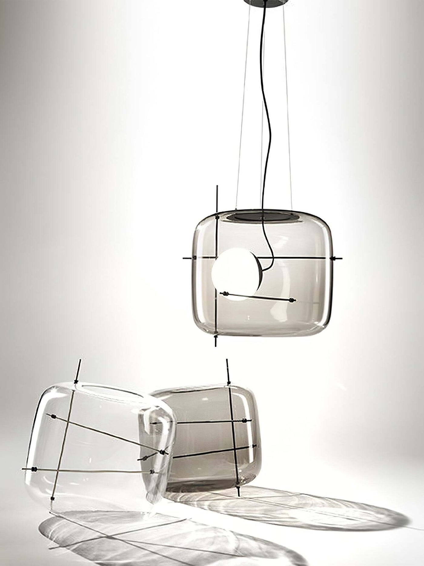 Plot Glass Pendelleuchte – Lampe Suspendue LED avec Éclairage Doux et Design Élégant