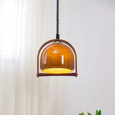 Suspension Vintage Bauhaus en Bois - Élégance Classique et Design Moderne