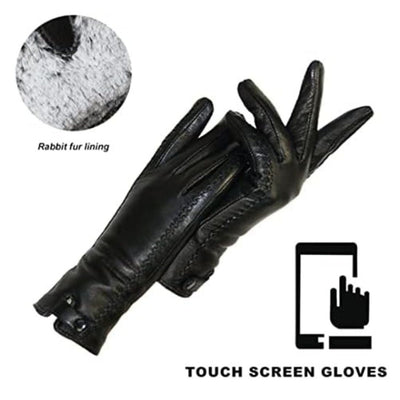 Gants en Cuir Vintage Amaya - Élégance et Chaleur pour l’Hiver