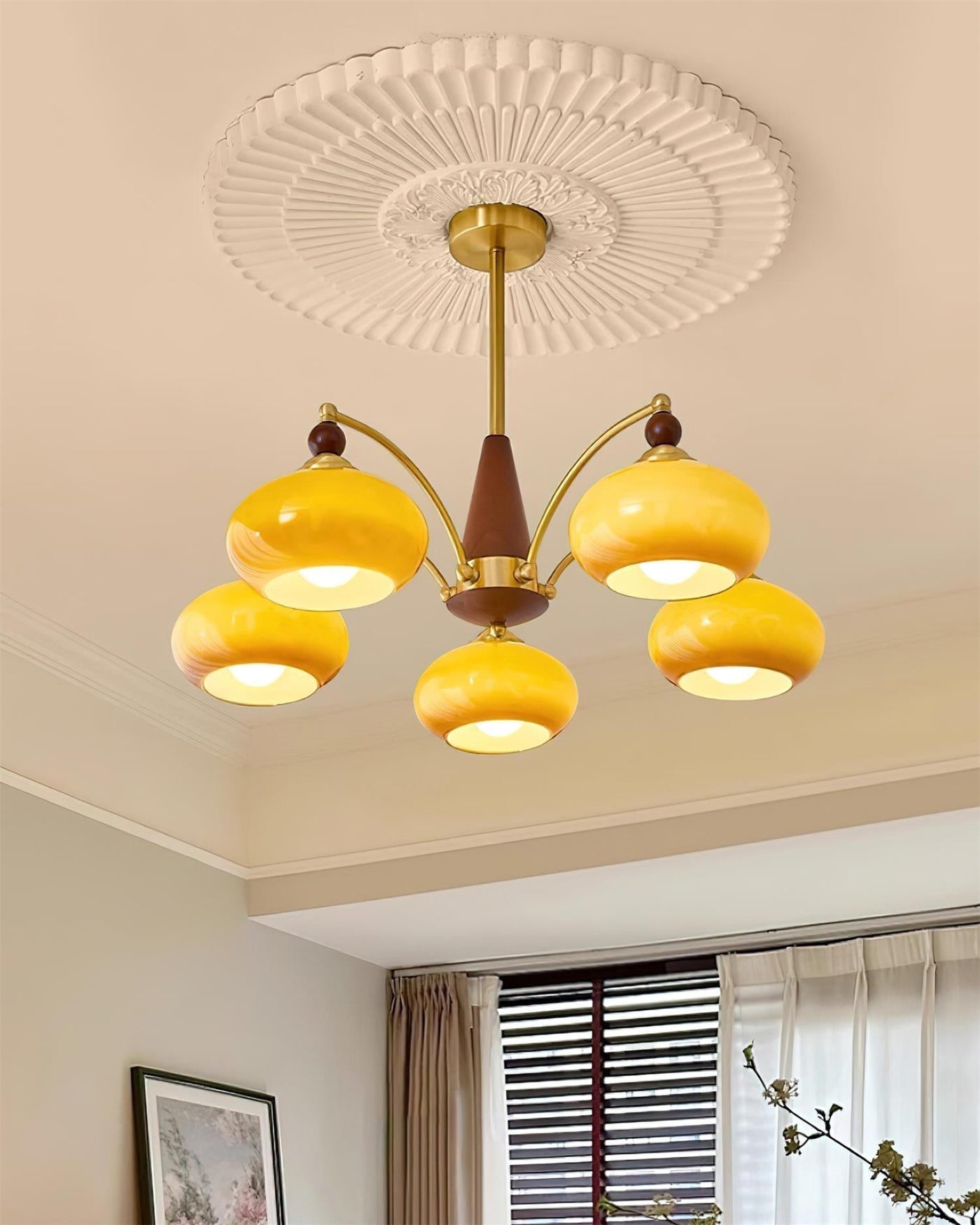 Chandelier Retro Melodica - Élégance Victoriienne et Artisanat Moderne