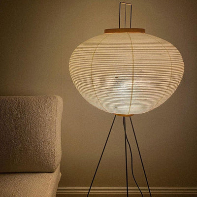 Lampadaire en Papier de Riz - Élégance Minimaliste pour Salon et Chambre