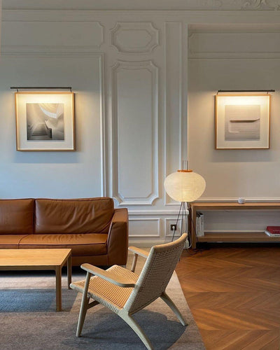 Lampadaire en Papier de Riz - Élégance Minimaliste pour Salon et Chambre