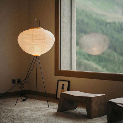 Lampadaire en Papier de Riz - Élégance Minimaliste pour Salon et Chambre