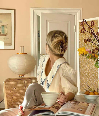 Lampadaire en Papier de Riz - Élégance Minimaliste pour Salon et Chambre