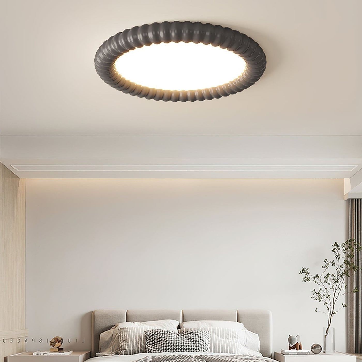 Lampe Plafonnier Ripple Halo - Design Naturel et Apaisant avec Lumière LED Intégrée