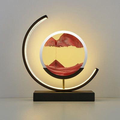 Lampe Art Sand Dynamique 3D – Table LED Relaxante avec Effet Paysage Naturel