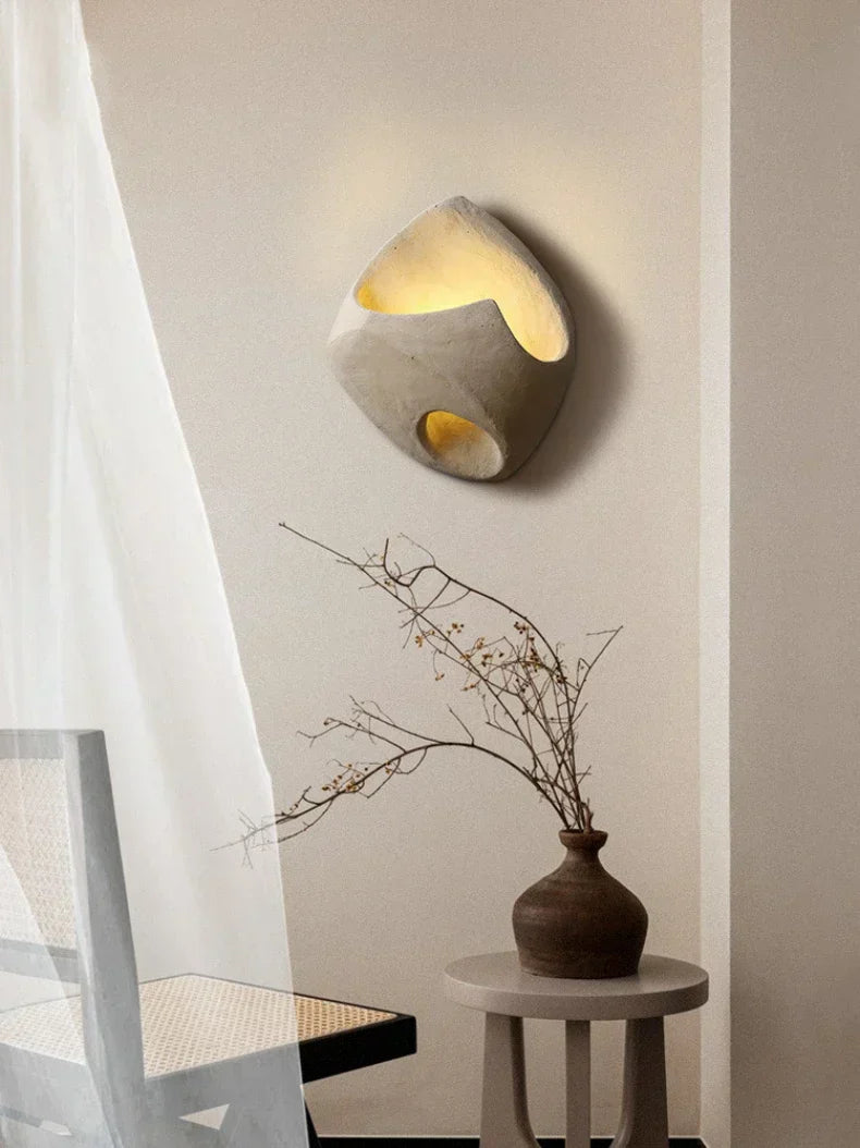 Lampe Murale Édda – Applique en Résine Art-Déco avec Éclairage LED