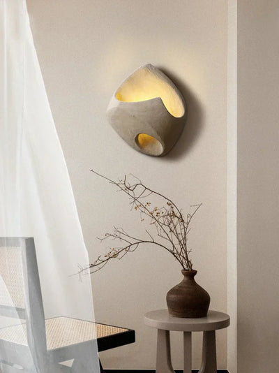 Lampe Murale Édda – Applique en Résine Art-Déco avec Éclairage LED