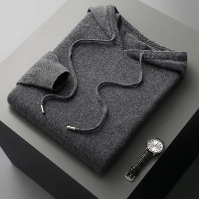 Pull à Capuche en Laine Mérinos 100% - Confort et Élégance