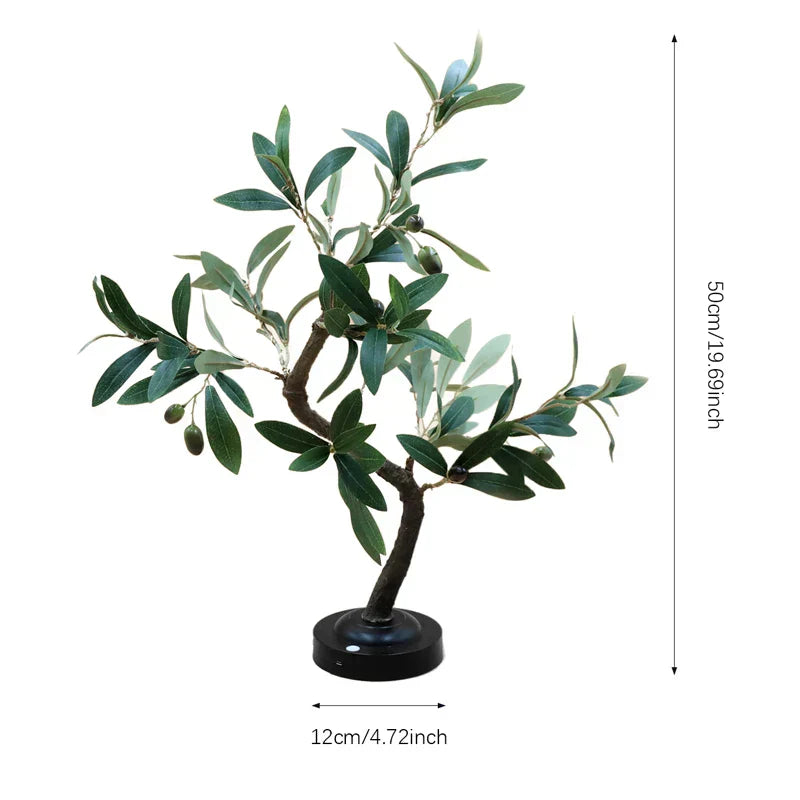 Lampe de Table LED en Forme d'Arbre – Décoration Naturelle et Écologique pour Salon et Chambre