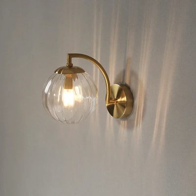 LuminOrb - Applique Murale en Verre Sphérique Moderne