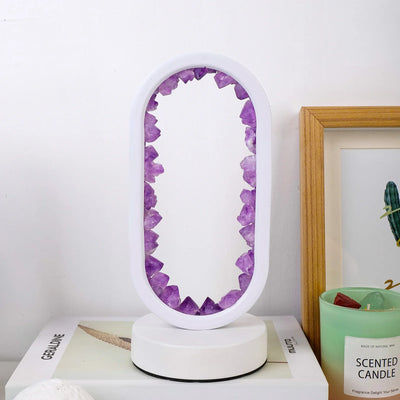 AuraStone | Lampe de calme en améthystes naturelles apaisantes