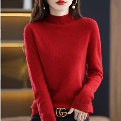 Pull Femme en 100% Laine Mérinos - Élégance et Confort pour l’Hiver