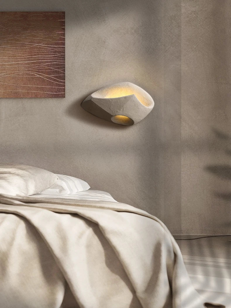 Lampe Murale Édda – Applique en Résine Art-Déco avec Éclairage LED