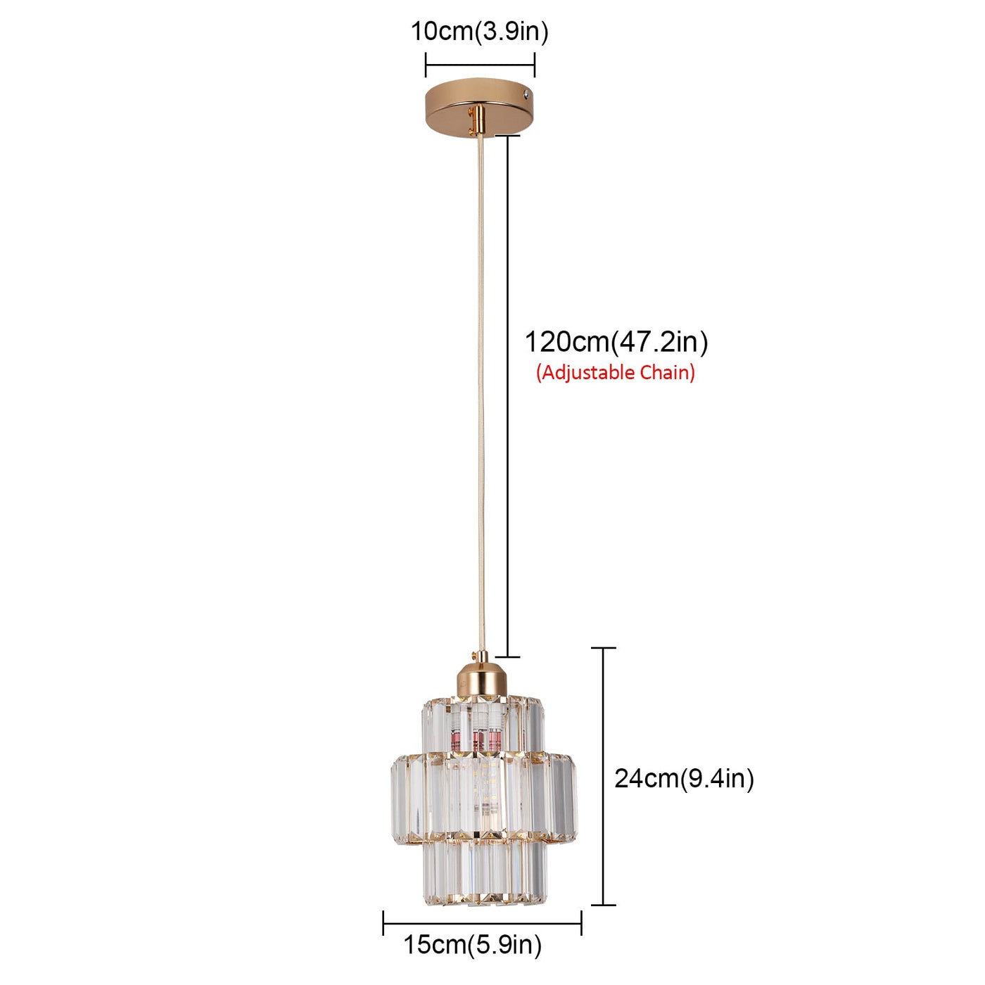 Lampe Plafonnier Cristal en Verre Fernando - Éclairage Élégant pour Hall et Lobby
