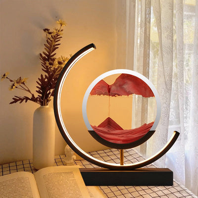 Lampe Art Sand Dynamique 3D – Table LED Relaxante avec Effet Paysage Naturel
