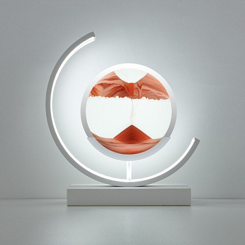 Lampe Art Sand Dynamique 3D – Table LED Relaxante avec Effet Paysage Naturel