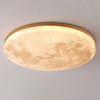 Plafonnier LED Minimaliste Moon – Design Moderne en Bois et Acrylique