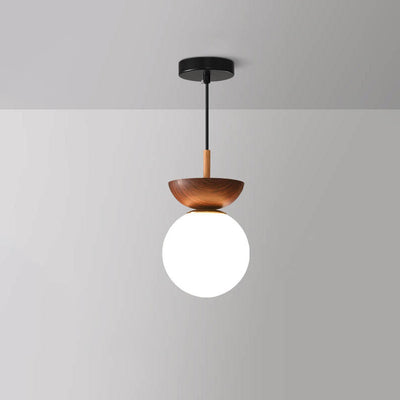 Suspension Log Japonaise - Lampe LED avec Lumière Réglable pour Ambiance Épurée