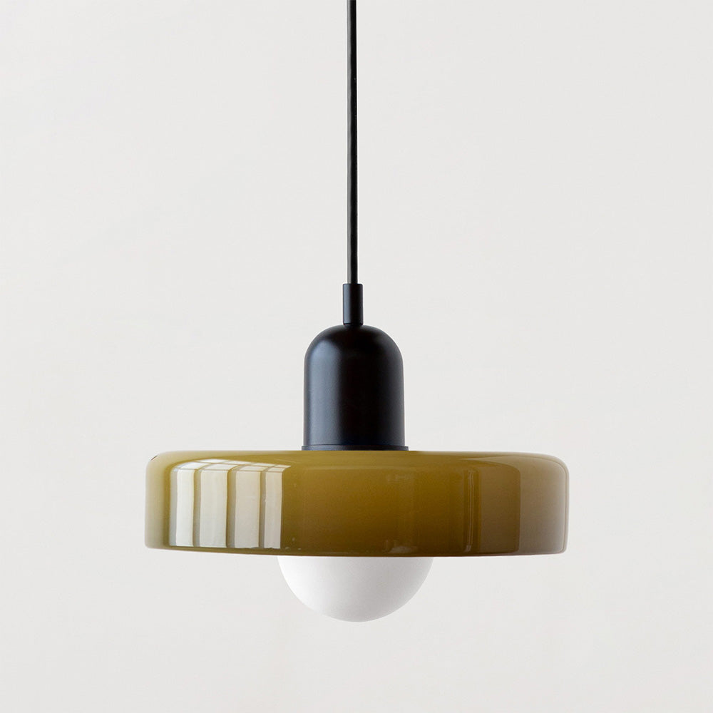 Suspension Simple Bauhaus en Verre – Design Élégant pour Cuisine, Salle à Manger et Salon