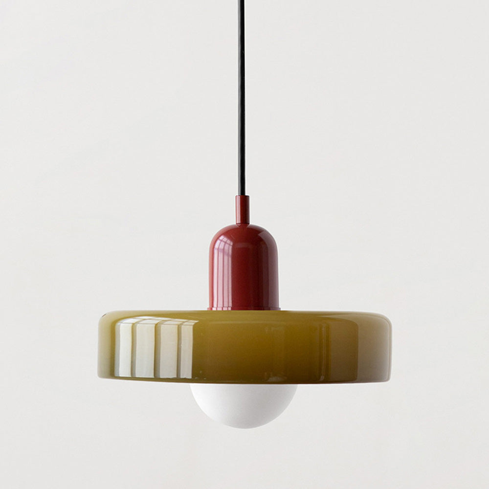 Suspension Simple Bauhaus en Verre – Design Élégant pour Cuisine, Salle à Manger et Salon