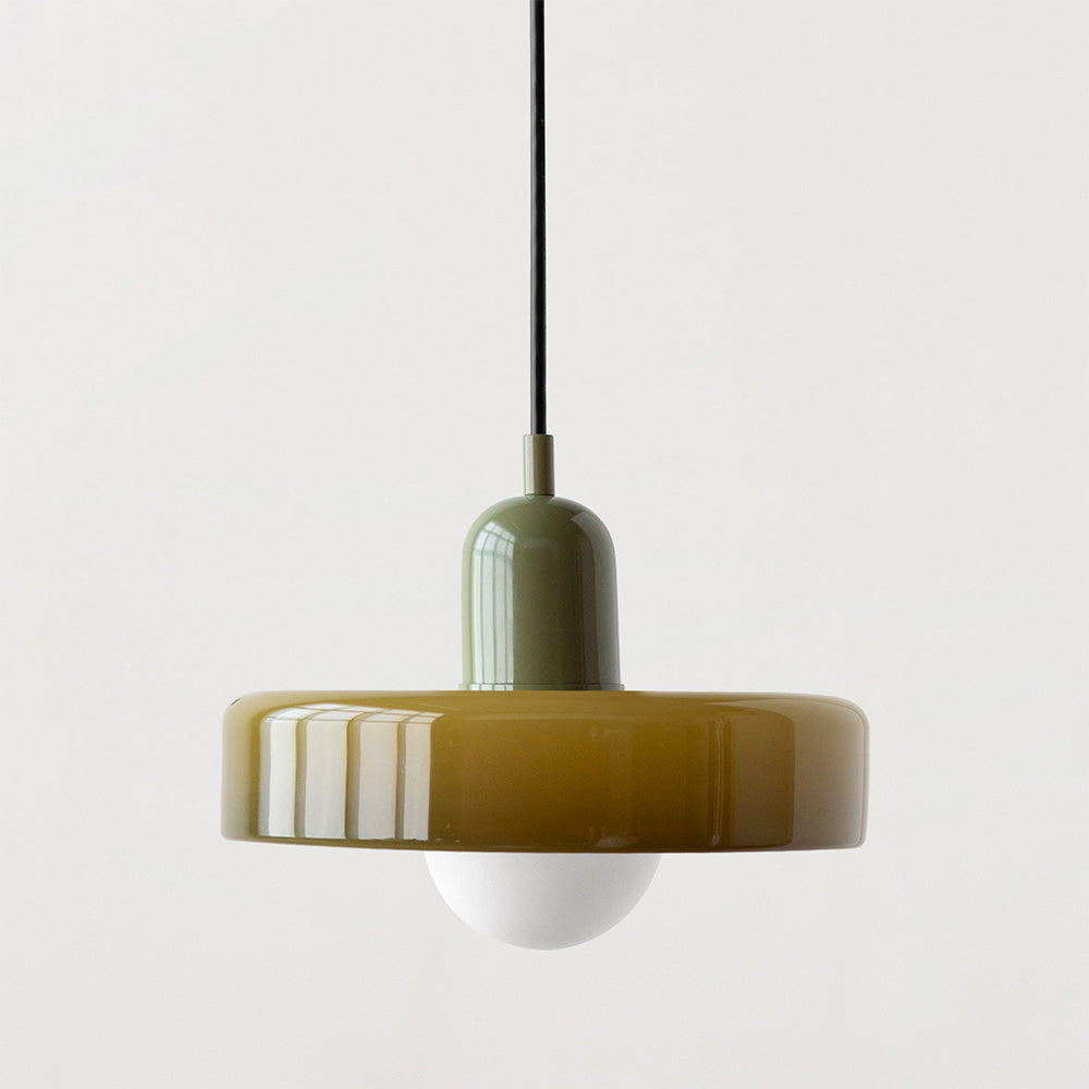 Suspension Simple Bauhaus en Verre – Design Élégant pour Cuisine, Salle à Manger et Salon