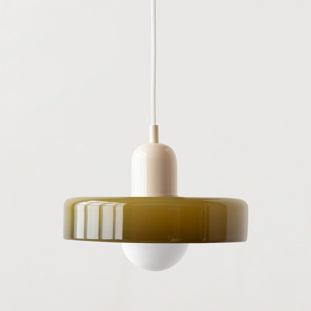 Suspension Simple Bauhaus en Verre – Design Élégant pour Cuisine, Salle à Manger et Salon