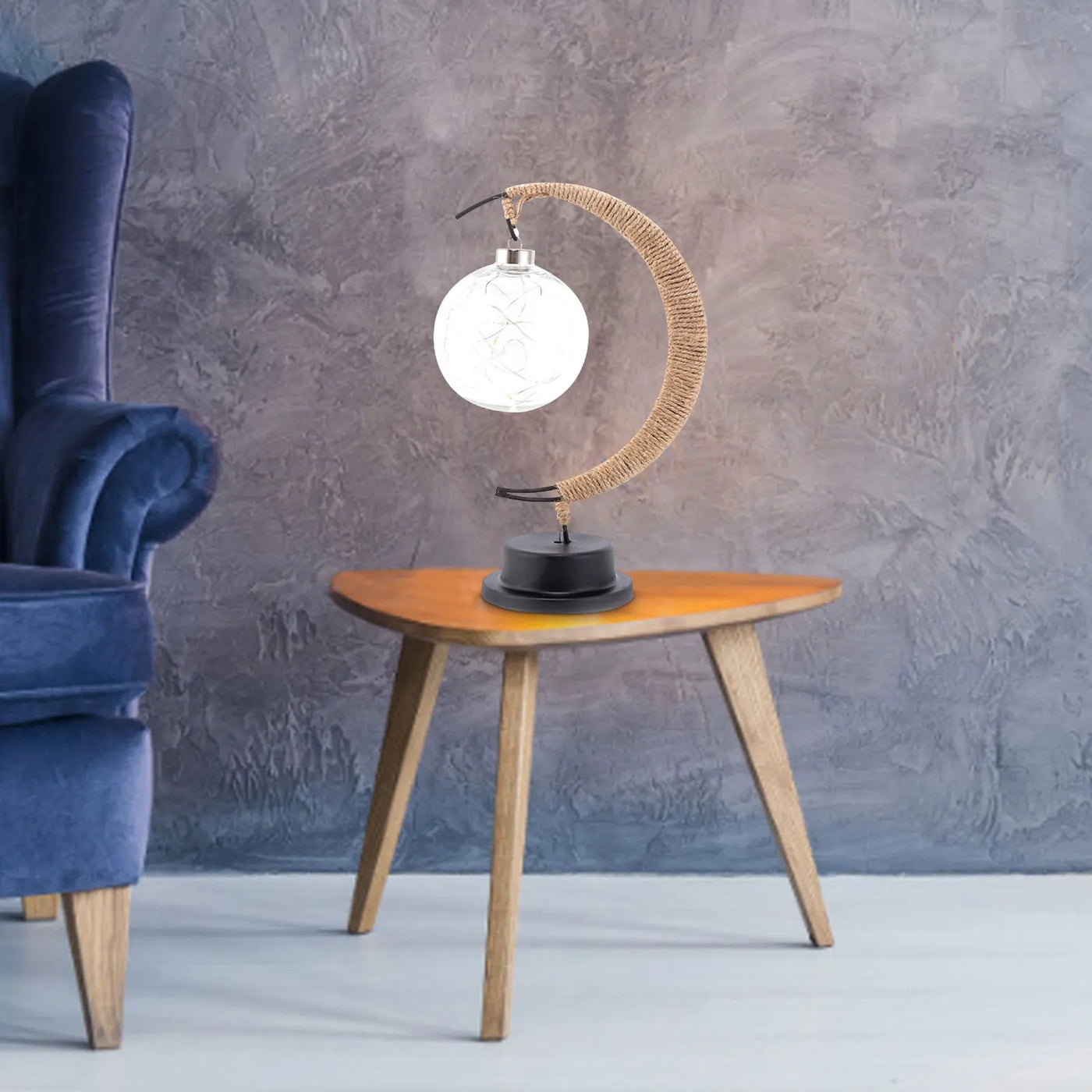 Lampe Lunaire Enchantée - Lune Magique en Verre avec Lumière LED