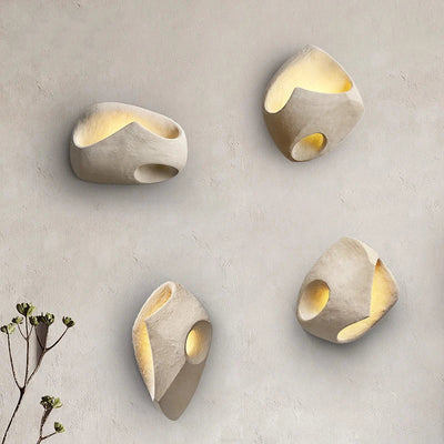 Lampe Murale Édda – Applique en Résine Art-Déco avec Éclairage LED