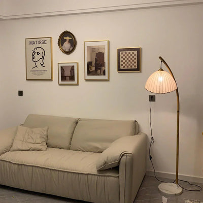 Lampe Sur Pied Japonaise en Bambou - Design Zen Minimaliste avec Douille E27