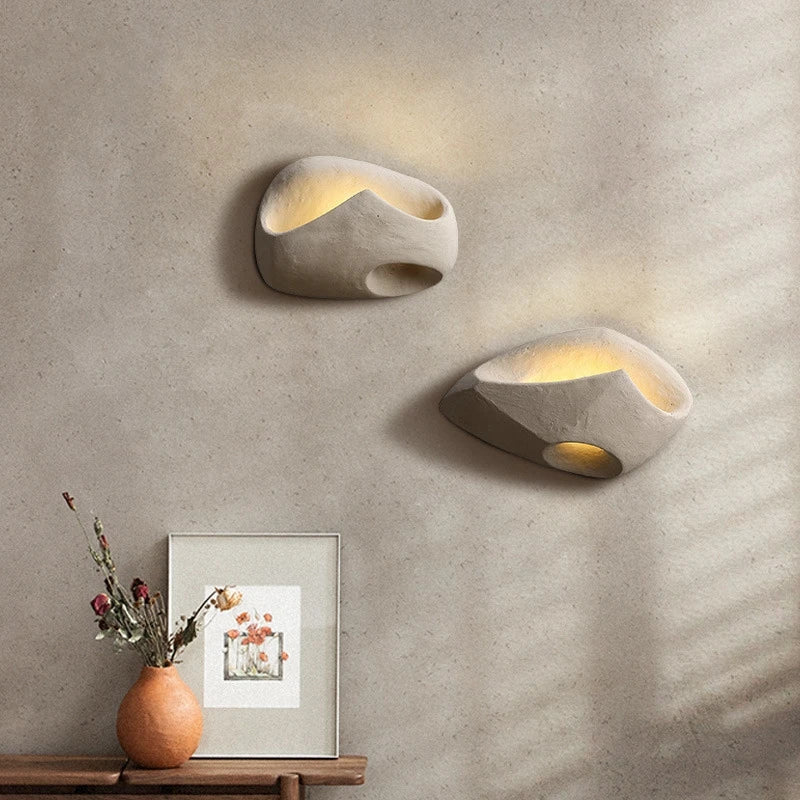 Lampe Murale Édda – Applique en Résine Art-Déco avec Éclairage LED