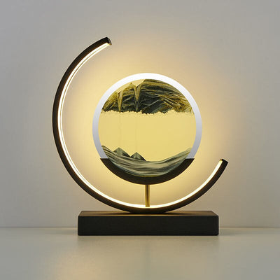 Lampe Art Sand Dynamique 3D – Table LED Relaxante avec Effet Paysage Naturel