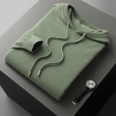 Pull à Capuche en Laine Mérinos 100% - Confort et Élégance