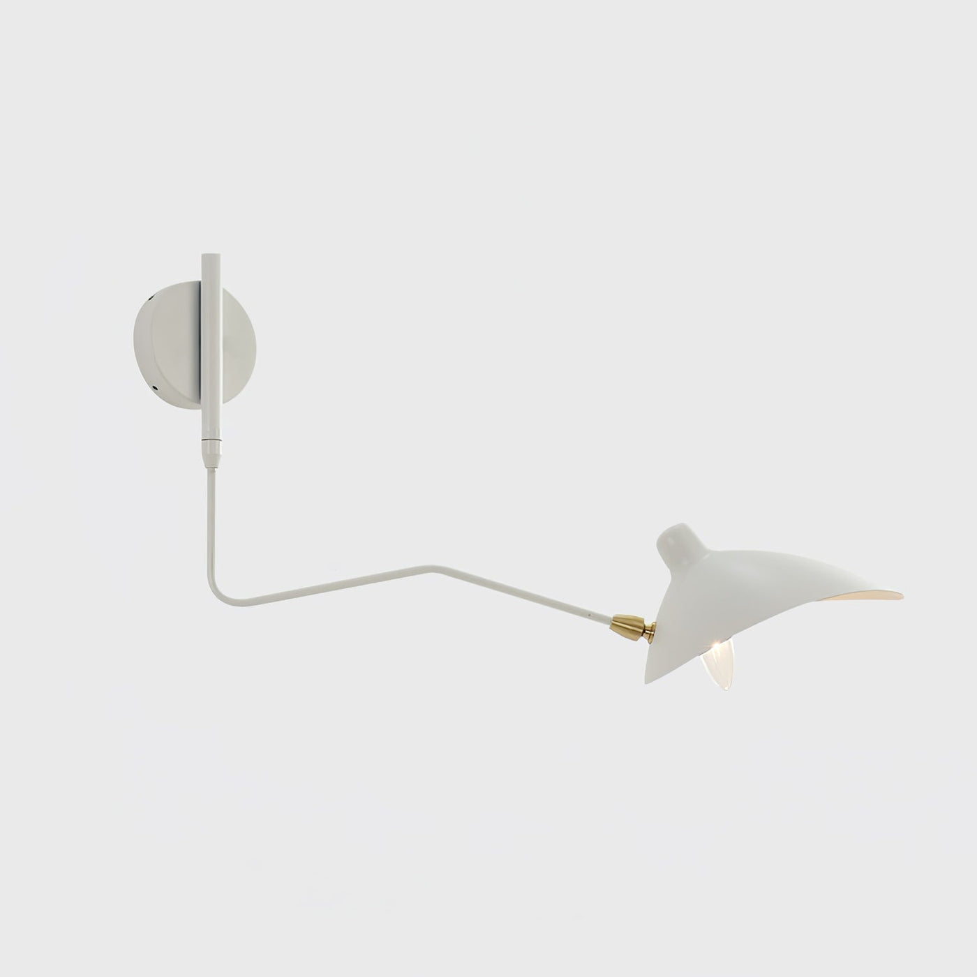 Applique Murale à Bras Unique Mouille-Inspirée – Design Moderne et Flexible
