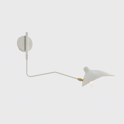 Applique Murale à Bras Unique Mouille-Inspirée – Design Moderne et Flexible