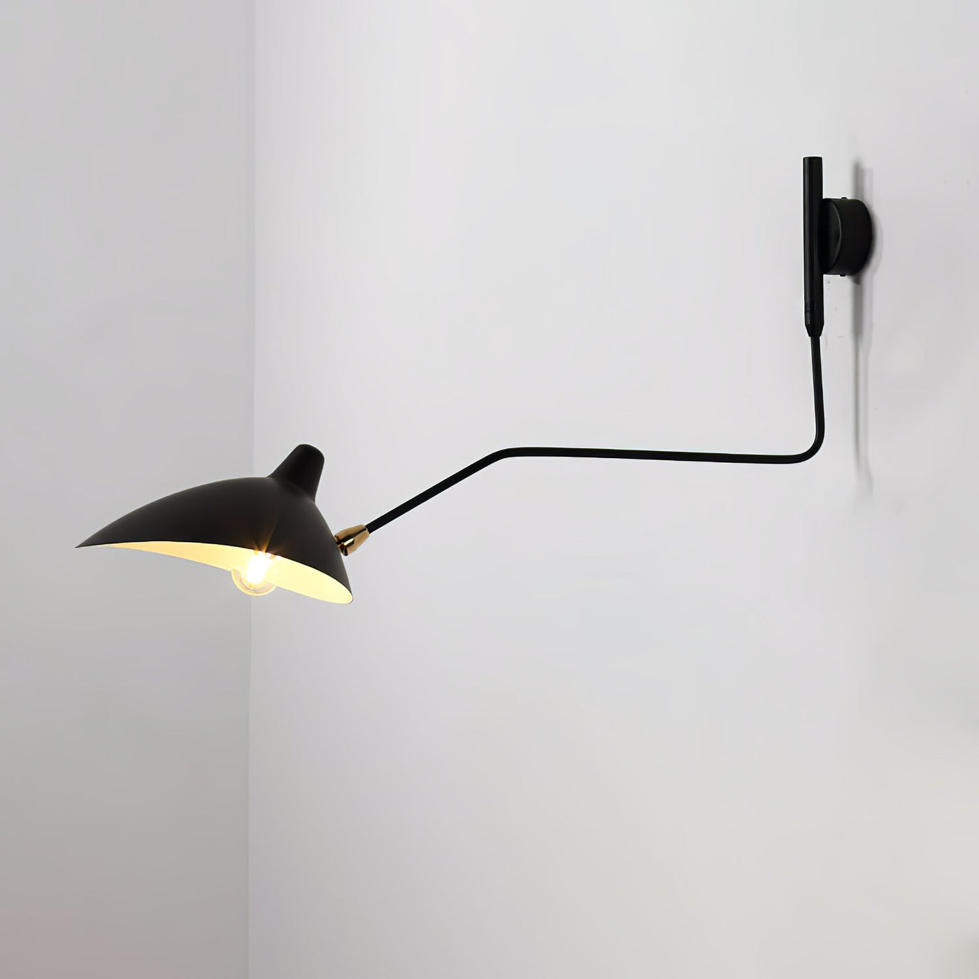 Applique Murale à Bras Unique Mouille-Inspirée – Design Moderne et Flexible