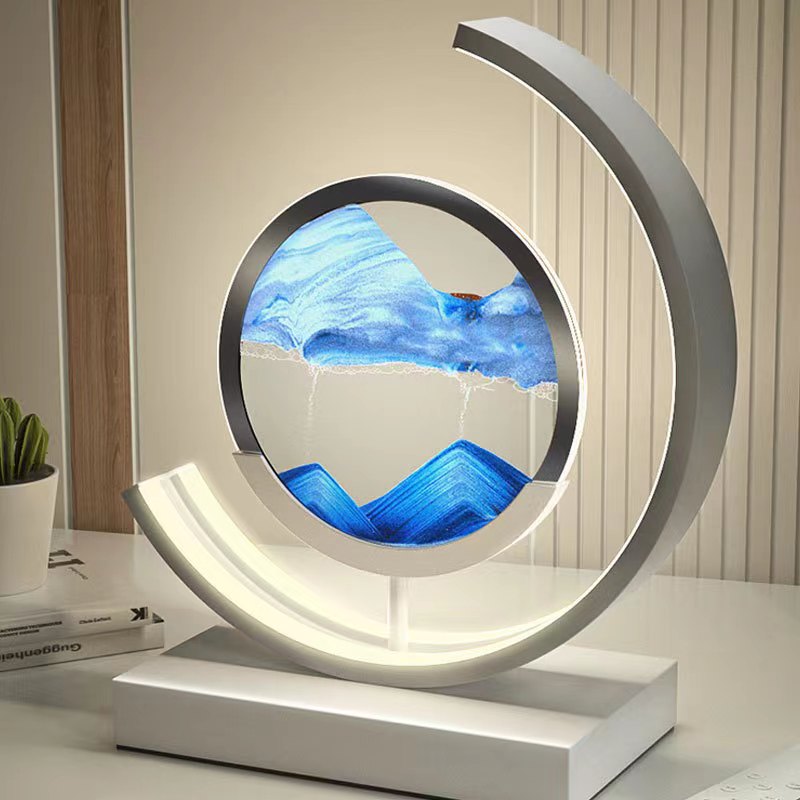 Lampe Art Sand Dynamique 3D – Table LED Relaxante avec Effet Paysage Naturel