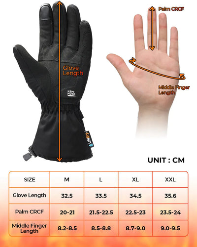 Gants Chauffants ThermoGrip – Rechargeables, Imperméables, Idéal pour l’Hiver et les Sports de Neige