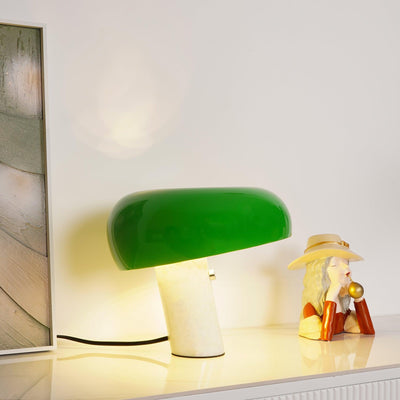 Lampe de Table Art Marble - Élégante en Marbre de Carrare et Métal avec LED