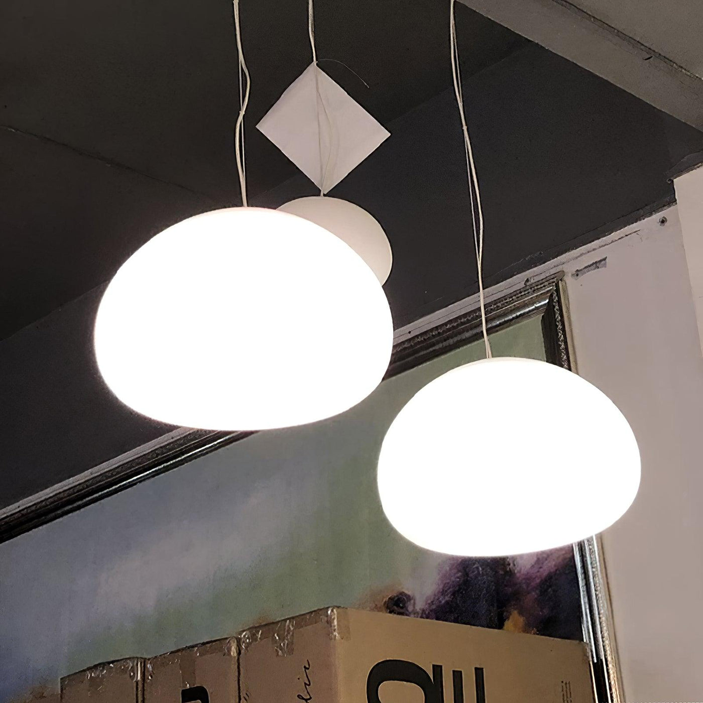 Suspension Steamed Bun - Éclairage Moderne en Verre pour Une Ambiance Chaleureuse