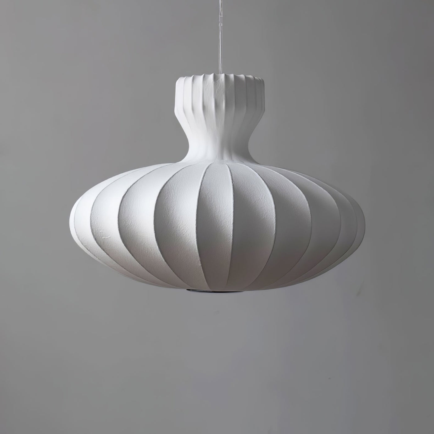 Suspension Bella Bloom - Lampe Vintage en Soie Naturelle et Métal