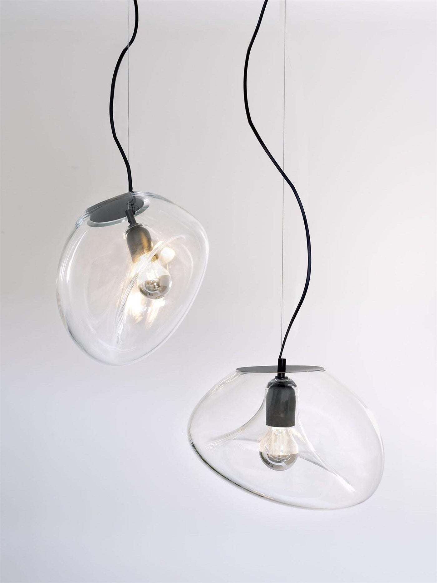 Lampe Pendante Goutte d'Eau Suspendue – Éclairage Moderne en Verre Soufflé