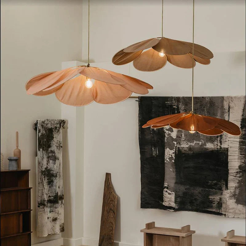 Suspension FloraLume – Élégance Florale & Éclairage Chaleureux