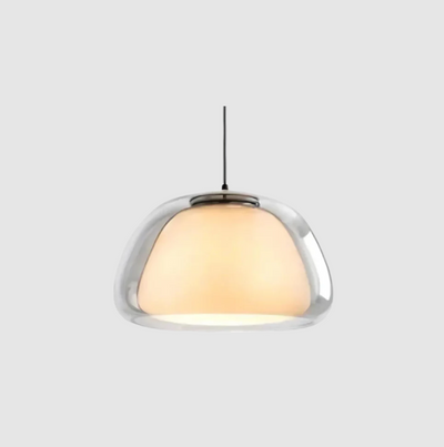 Suspension en Verre - Le Dôme Cristallin | Luminaire Élégant pour une Ambiance Moderne