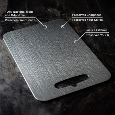 Planche à Découper PureTitan Board – Antibactérienne, Sans BPA, Ultra Durable et Facile à Nettoyer