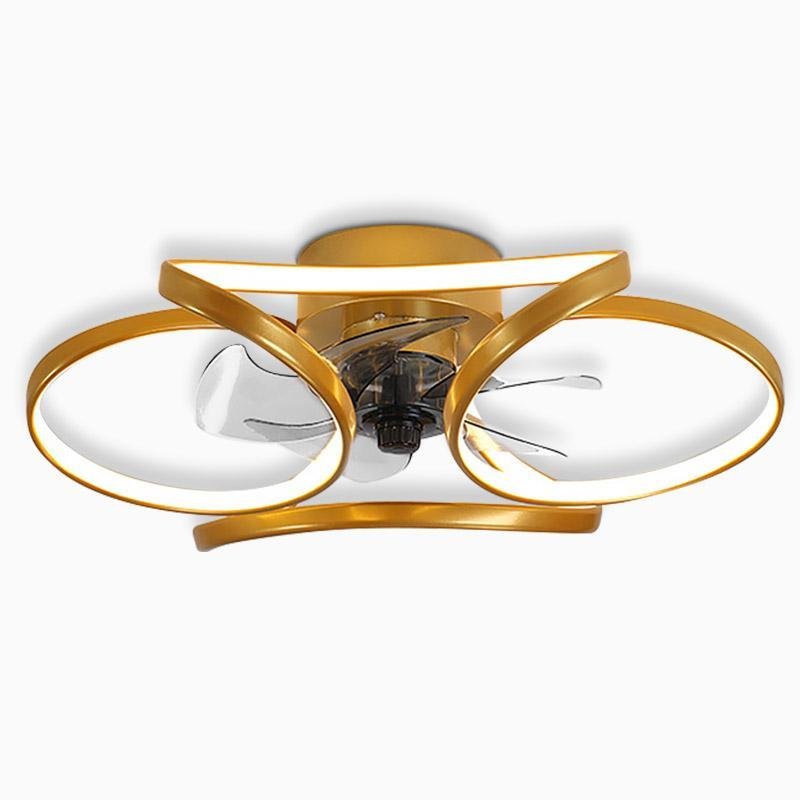 Plafonnier Ventilateur Moderne - Éclairage et Ventilation 2 en 1
