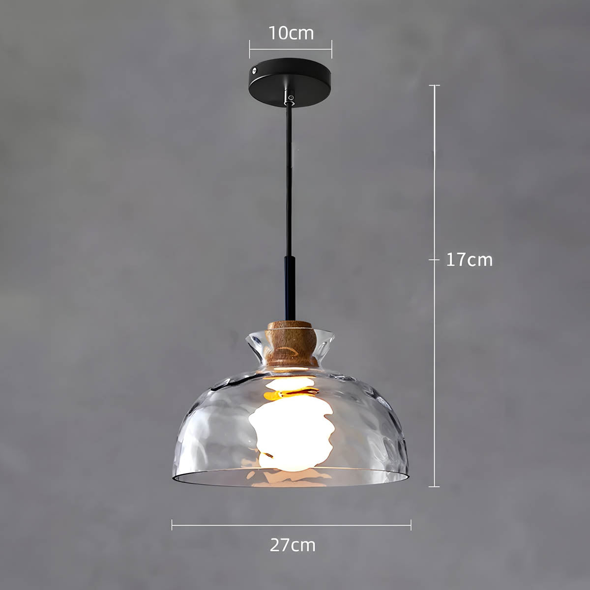 Suspension en Verre TOKYO – Lustre Minimaliste avec 1 ou 3 Têtes