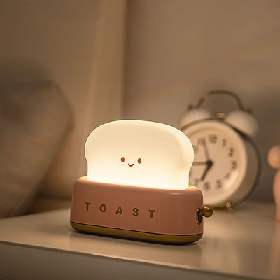 Lampe de Nuit Toaster – Luminaire Décoratif et Portable avec Batterie Rechargeable