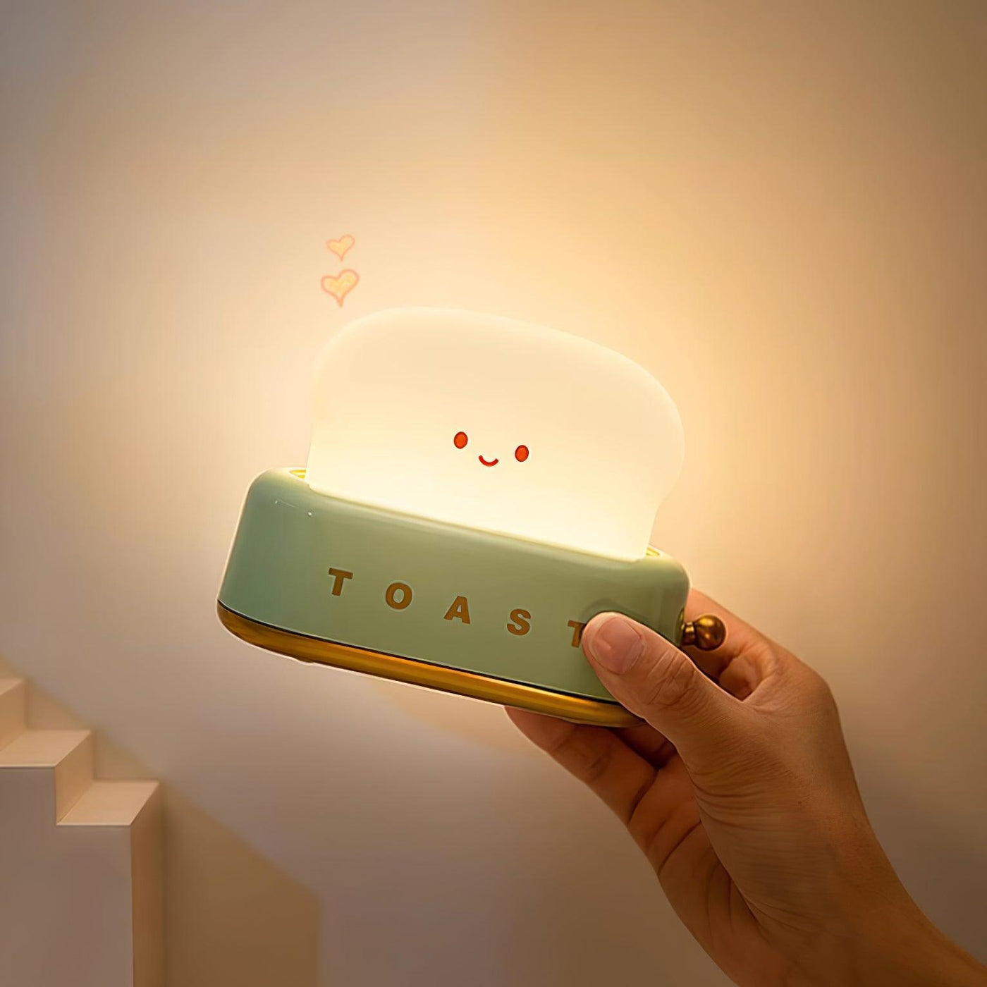 Lampe de Nuit Toaster – Luminaire Décoratif et Portable avec Batterie Rechargeable